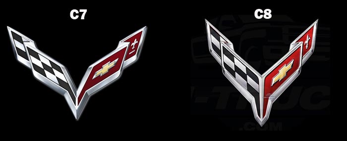 C7 and C8 Crossed Flags Logo