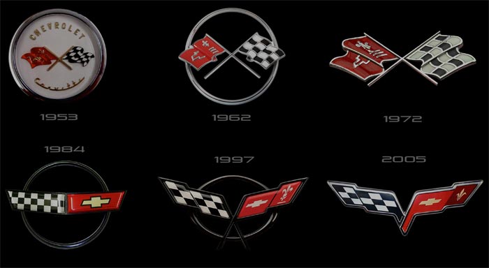 C1-C6 Corvette Crossed flags logo