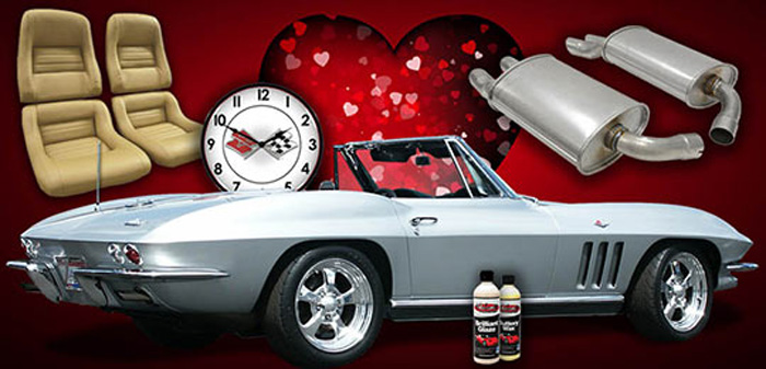 Free Shipping Offer from Corvette Central for Valentine's Day