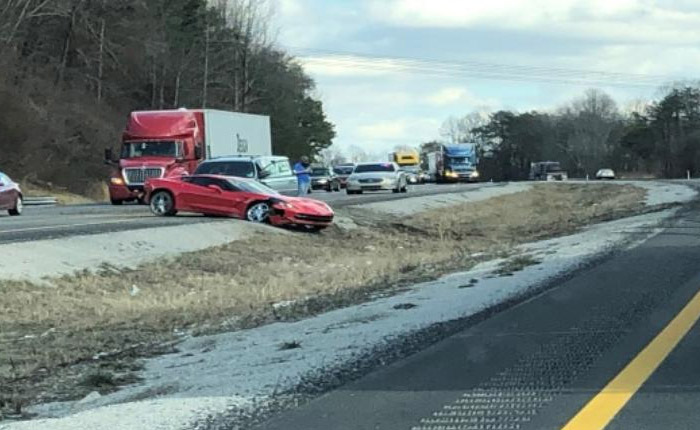 [ACCIDENT] C7 Corvette Stingray Involved in Two Car Crash on I64 in West Virginia