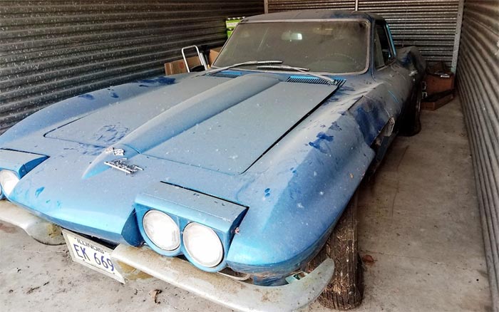 Corvettes for Sale: Price Lowered on a Barn-Find 1967 Corvette Sting Ray