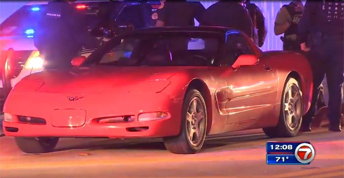 [VIDEO] Hot Pursuit of a C5 Corvette Driver in Miami Ends With a Bite from a K9 Officer