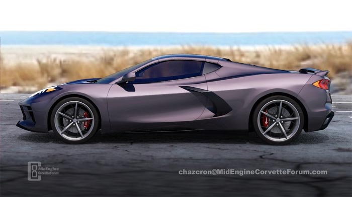 [PICS] Shadow Gray C8 Mid-Engine Corvette Rendered by Chazcron