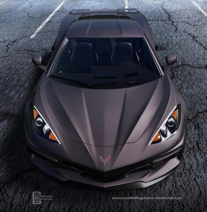 [PICS] Shadow Gray C8 Mid-Engine Corvette Rendered by Chazcron