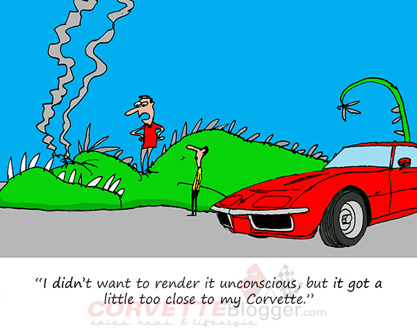 Saturday Morning Corvette Comic: Too Close for Comfort