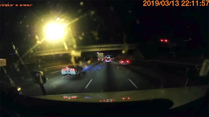 [ACCIDENT] Watch as a Pickup Truck Hits and Runs Over a C5 Corvette on the Highway