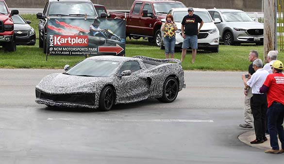 The C8 Mid-Engine Corvette Makes A Drive-By Appearance at the NCM Bash