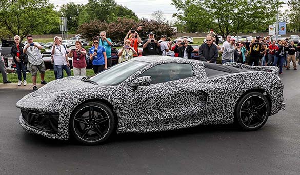 The C8 Mid-Engine Corvette Makes A Drive-By Appearance at the NCM Bash
