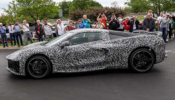 The C8 Mid-Engine Corvette Makes A Drive-By Appearance at the NCM Bash