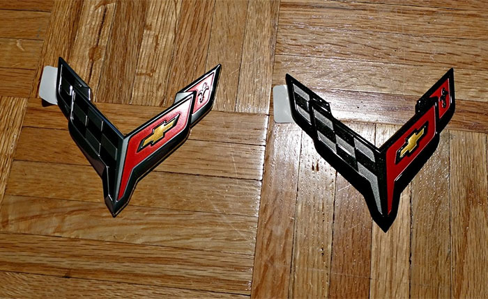 [PICS] Side By Side Comparison of the C7 and C8 Corvette's Crossed-Flags Emblems