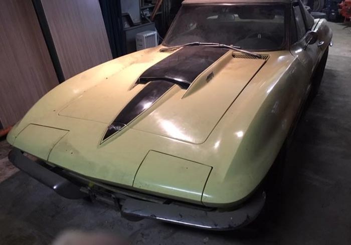 1967 Corvette with 427/435 V8 and 1,293 Original Miles Found in Maryland Basement