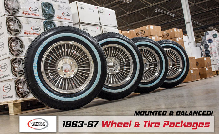 Corvette America is Shipping Mounted and Balanced Wheels and Tires Ready to Bolt-On