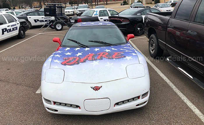 Corvettes for Sale: Former 1999 DARE Corvette Offered in Government Vehicle Auction