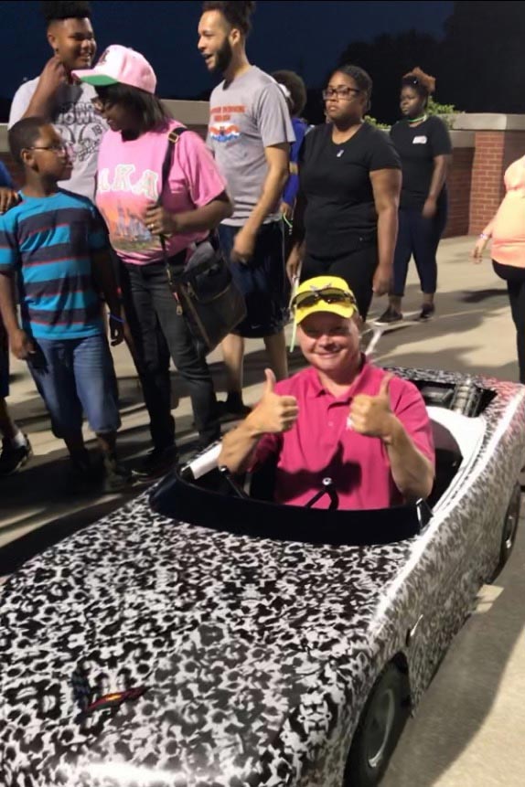 Camo Wrapped Rear Engine 'Corvette' Turns Heads at the Relay for Life Walk
