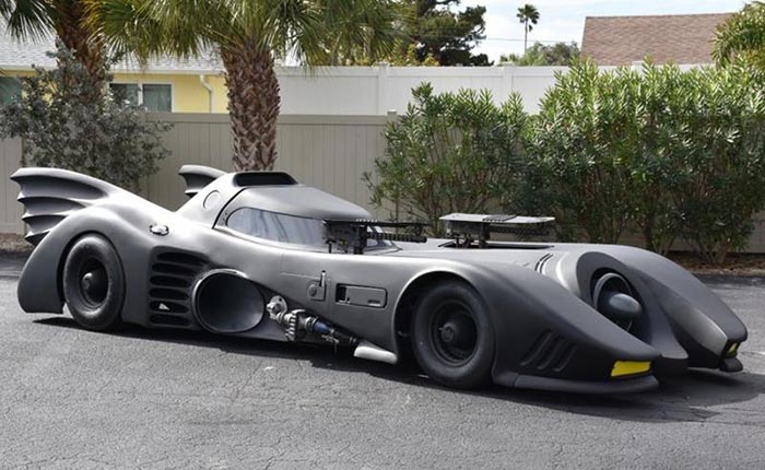 Corvettes for Sale: Replica Batmobile Rides on an 1989 Corvette Chassis