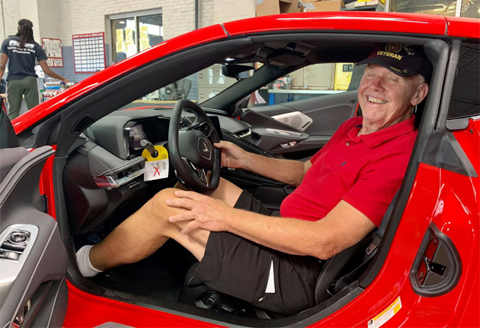 [PICS] Marine Corp Veteran Is All Smiles After Taking Delivery of His 2020 Corvette