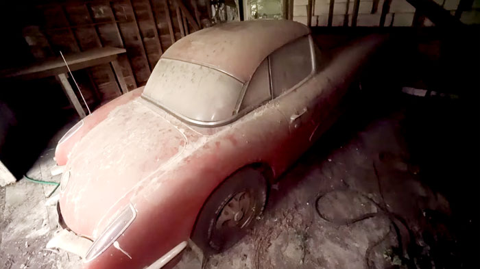 [VIDEO] 1959 Fuelie Corvette Rescued from Backyard Building After 49 Year Slumber