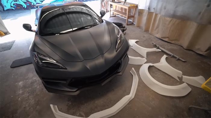 [VIDEO] TJ Hunt Goes To Work On Building His Widebody C8 Corvette