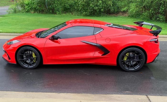 2020 Corvette with Carbon Flash High Wing