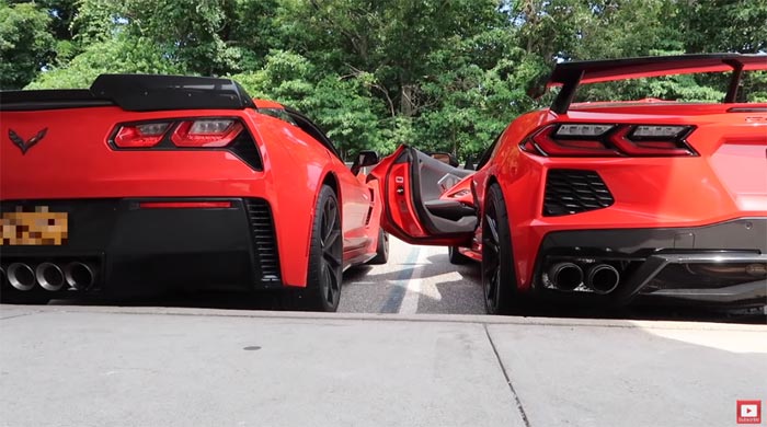[VIDEO] After Losing Races to a C8 Corvette, a C7 Grand Sport Owner Gets to Drive It