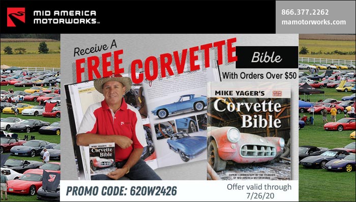 Mid America Motorworks Offering a Free Copy Mike Yager's Corvette Bible with $50 Purchase