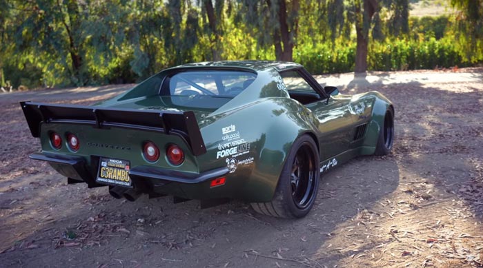 [VIDEO] Widebody 1970 Corvette LT1 Nicknamed 'Rambo' Was Built for the Autocross