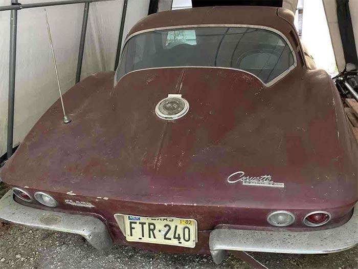 Corvettes on eBay: Barn Find 1965 Corvette With Factory Air