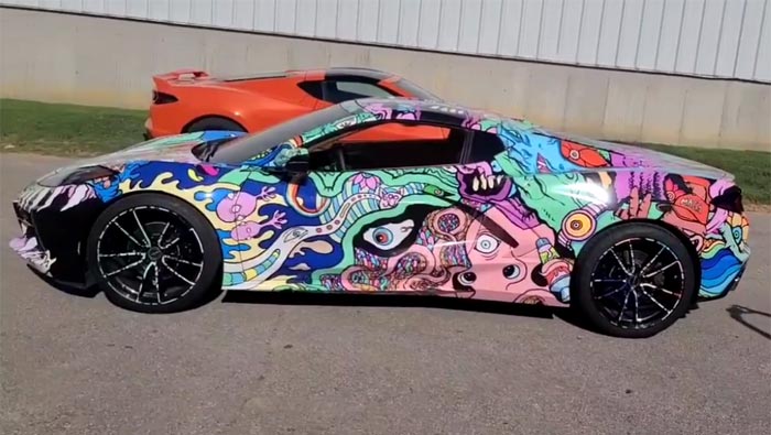 [VIDEO] This C8 Corvette Wrap Will Cause Heads to Explode