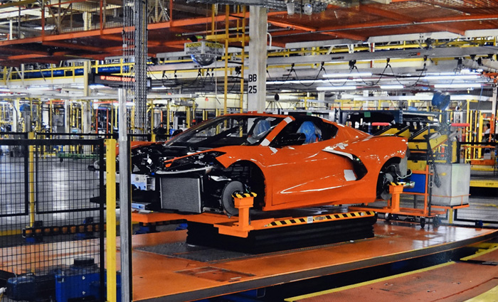 Over 8500 C8 Corvettes Now Built, 2nd Shift Reports for Training