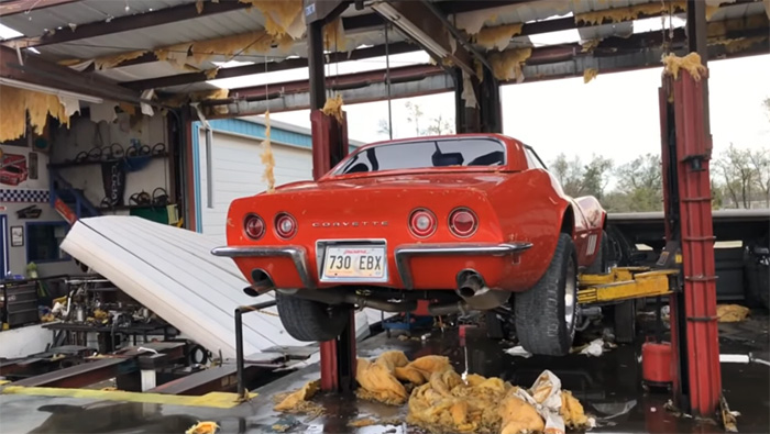[VIDEO] Despite Destruction All Around, a 1969 Corvette Survives Hurricane Laura