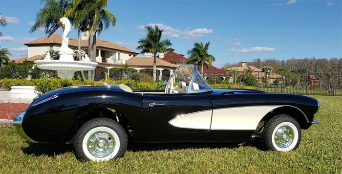 Corvettes on eBay: 1956 Mini Corvette Go-Kart Offers Big Fun in a Small