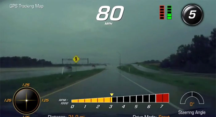 [VIDEO] C7 Corvette Z06 Does a 360-Degree Spin in the Rain