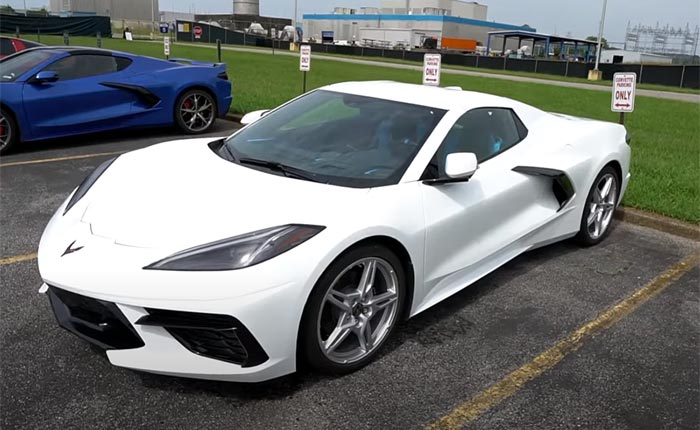 [VIDEO] Arctic White 2020 Corvette Convertible Spotted at the Corvette Assembly Plant