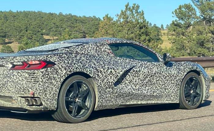 [SPIED] Camouflaged C8 Corvette Driving in Colorado