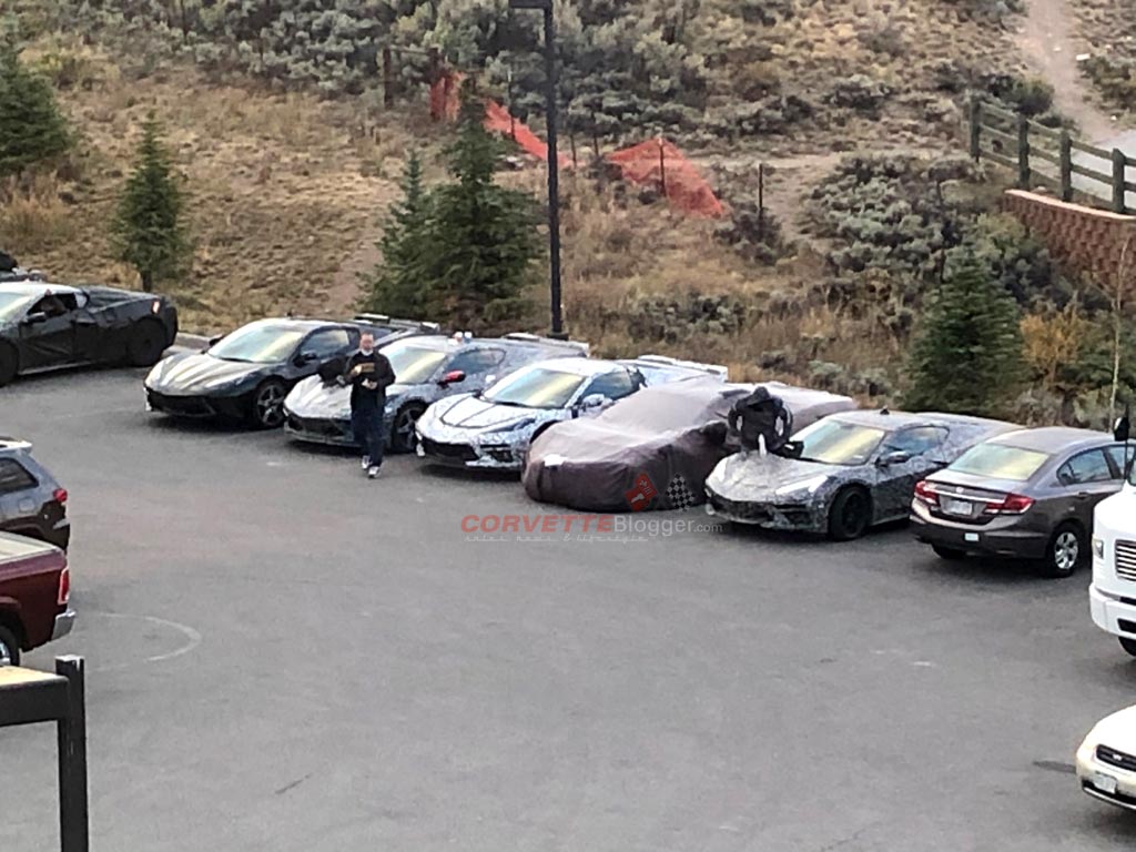 [SPIED] C8 Corvette Prototypes Are Parked For The Evening