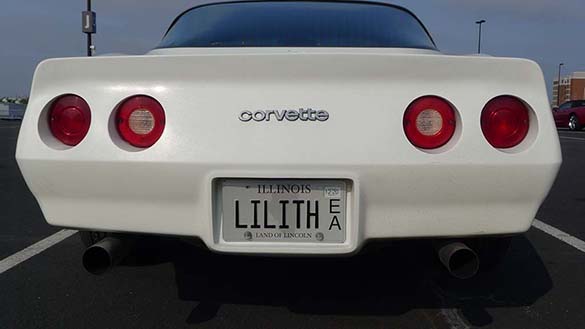 The Corvette Vanity Plates from Bloomington Gold 2020