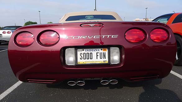The Corvette Vanity Plates from Bloomington Gold 2020