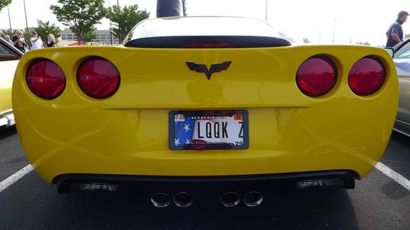 The Corvette Vanity Plates from Bloomington Gold 2020