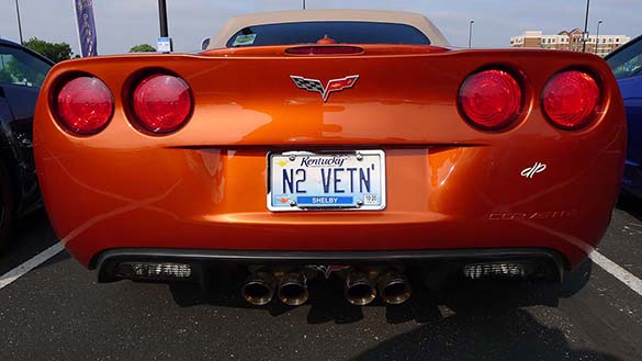 The Corvette Vanity Plates from Bloomington Gold 2020