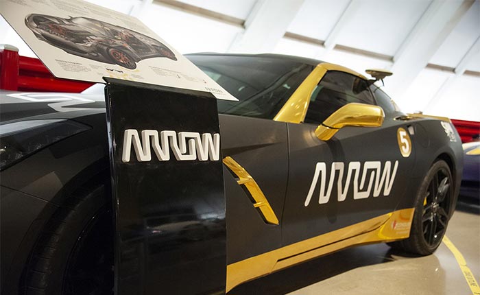 The Semi-Autonomous SAM Arrow 2014 Corvette Stingray is on Display at the Corvette Museum