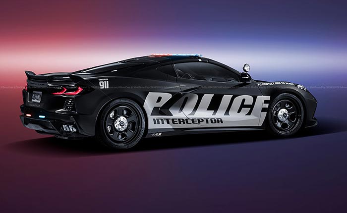 [PICS] Digital Artist Imagines a Police Interceptor Livery for the C8 Corvette