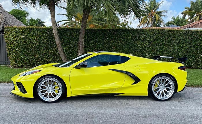 [PICS] This Accelerate Yellow 2020 Corvette Shines With Signature Performance Wheels