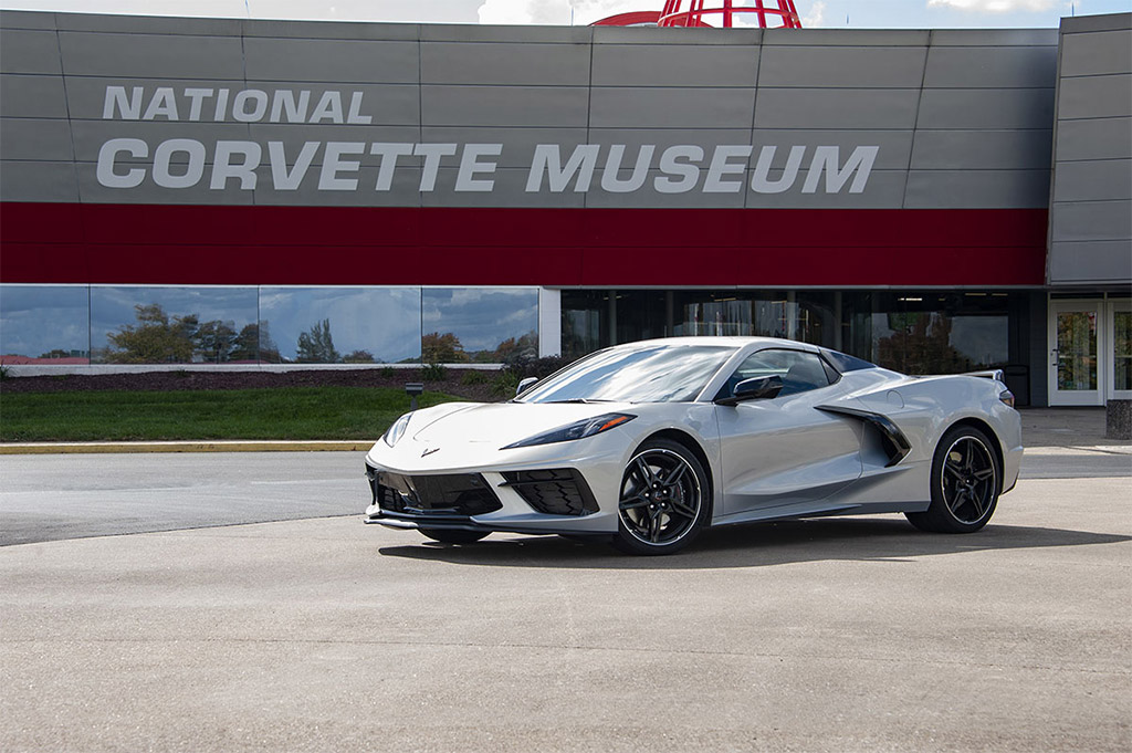 2021 Corvette in Silver Flare