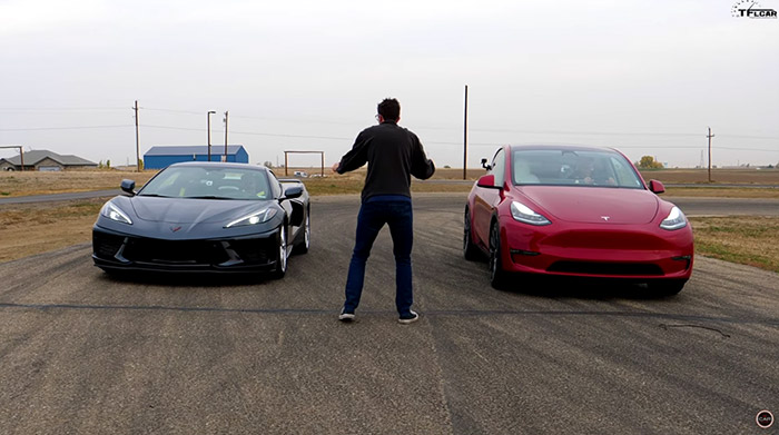 [VIDEO] 2020 Corvette vs Tesla Model Y Face-Off for Drag Race and Track Attack Time