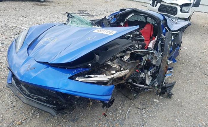 [ACCIDENT] Heavily Damaged 2020 Corvette For Sale on Copart Auction Website