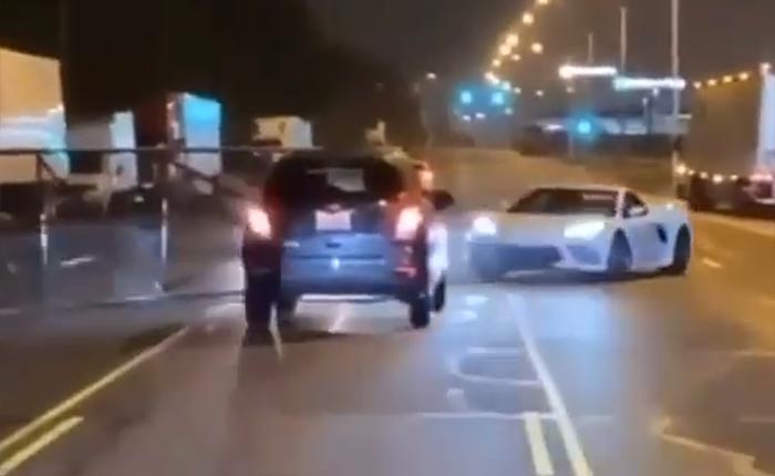 [VIDEO] Stolen 2020 Corvette Crashes Through a Dealer's Gate During Philadelphia Riots