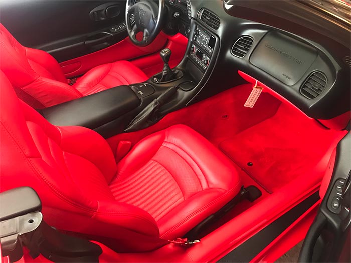 Corvettes For Sale: This 2000 Red/Red Corvette Convertible is One Clean Machine