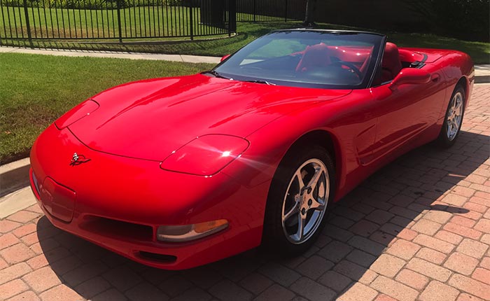 Corvettes For Sale: This 2000 Red/Red Corvette Convertible is One Clean Machine
