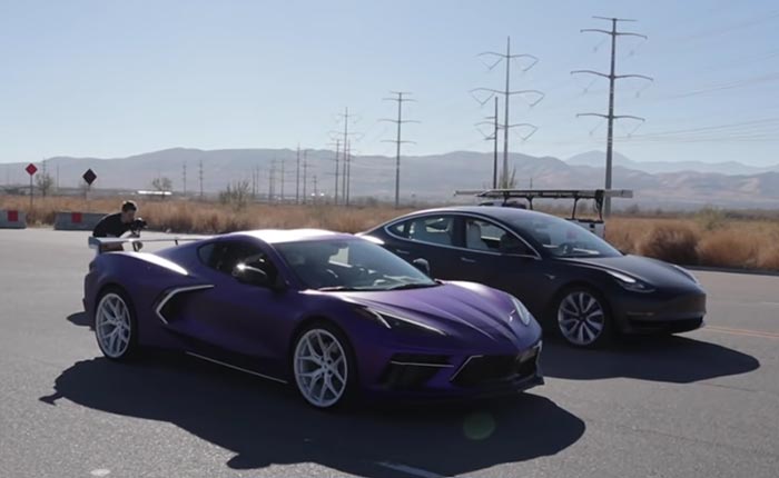 [VIDEO] 2020 Corvette Beats a Tesla Model 3 and a Ferrari 458 on a Curvy Road