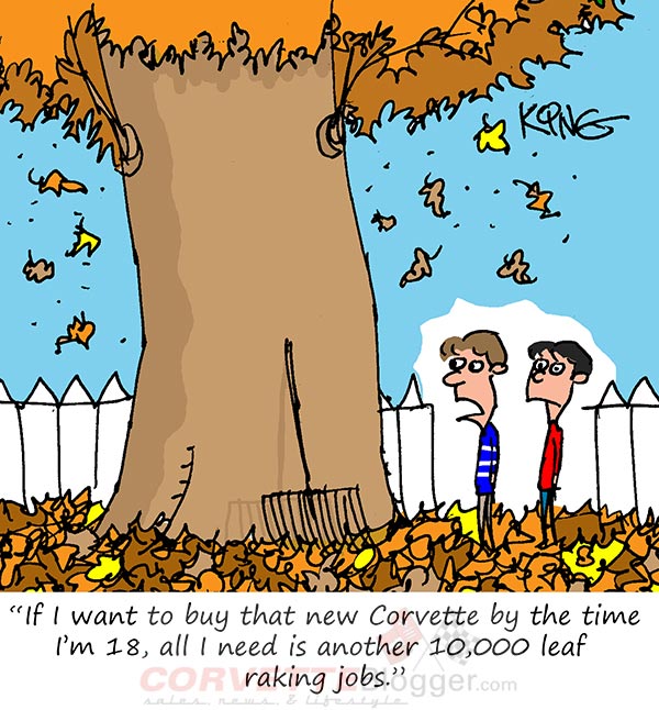 Saturday Morning Corvette Comic: Saving Up to Buy a Corvette